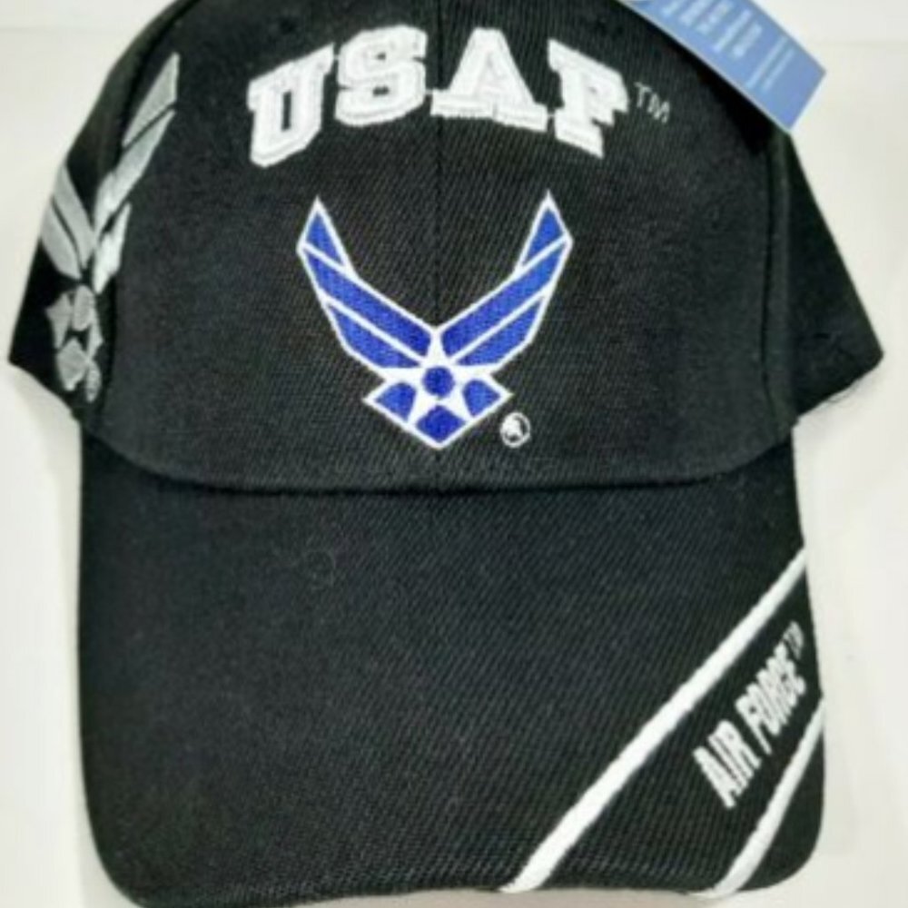 U.S. Air Force Hat USAF Wings Shadow Stripe Embroi
